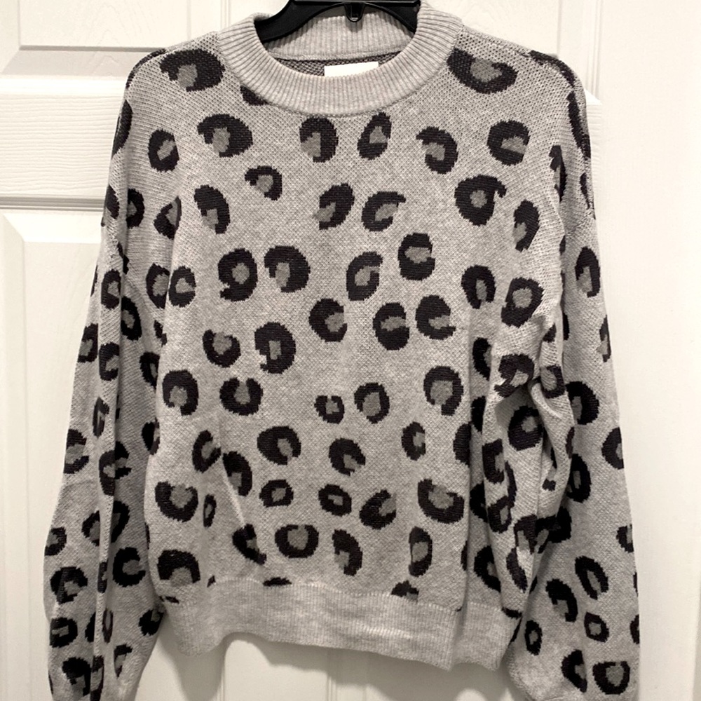 Abercrombie & Fitch Leopard Print Sweater - image 1